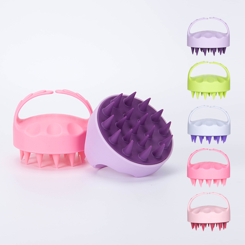 Silicone Scalp Massager Shampoo Brush Soft Hair Cleanse And Relaxation Tool 2