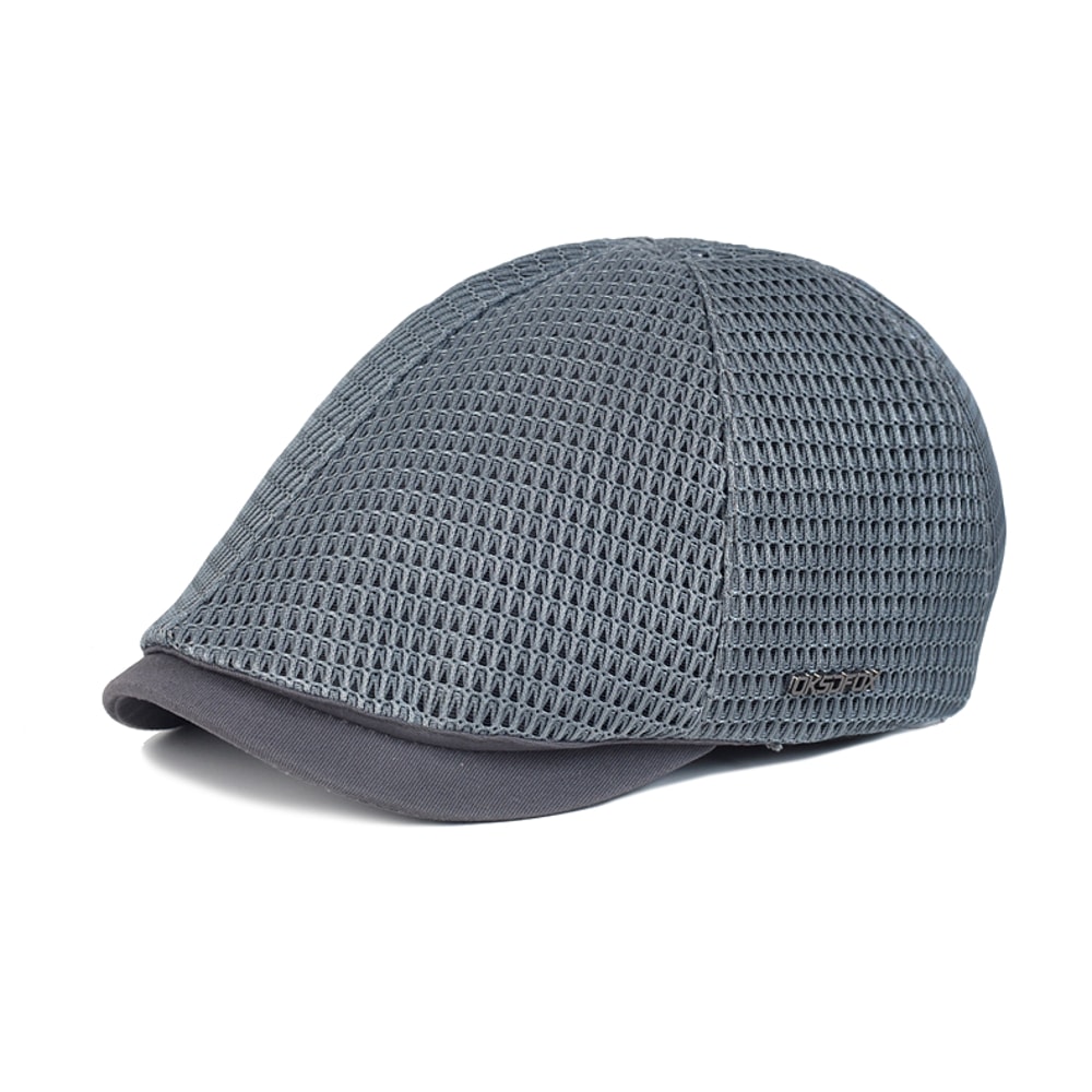 Breathable Mesh Newsboy Cap Lightweight Summer Flat Golf Hat For Men And Women 6