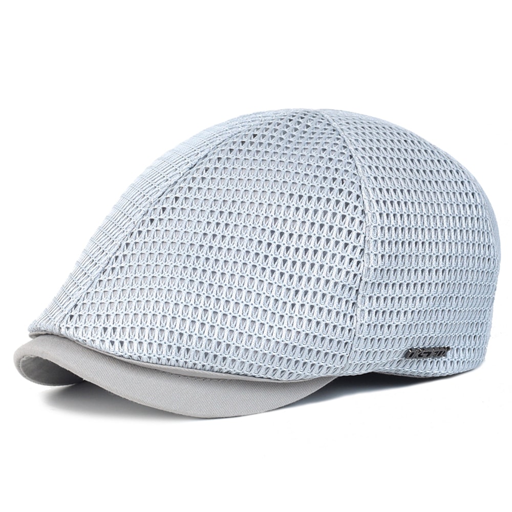 Breathable Mesh Newsboy Cap Lightweight Summer Flat Golf Hat For Men And Women 7