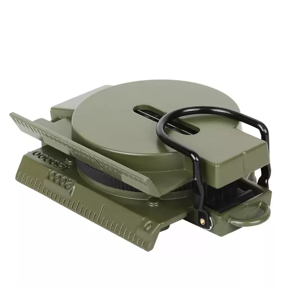 Military Lensatic Compass Waterproof Phosphorescent Hiking Navigation Tool With Pouch 4