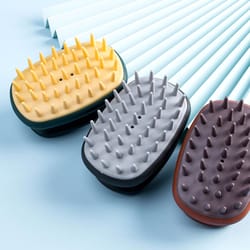 silicone scalp massager brush deep clean shampoo brush for hair and relaxation