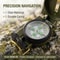 High Precision Military Lensatic Compass Waterproof Outdoor Navigation Tool for Hiking Camping Survival