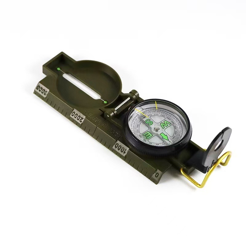 High Precision Military Lensatic Compass Waterproof Outdoor Navigation Tool for Hiking Camping Survival