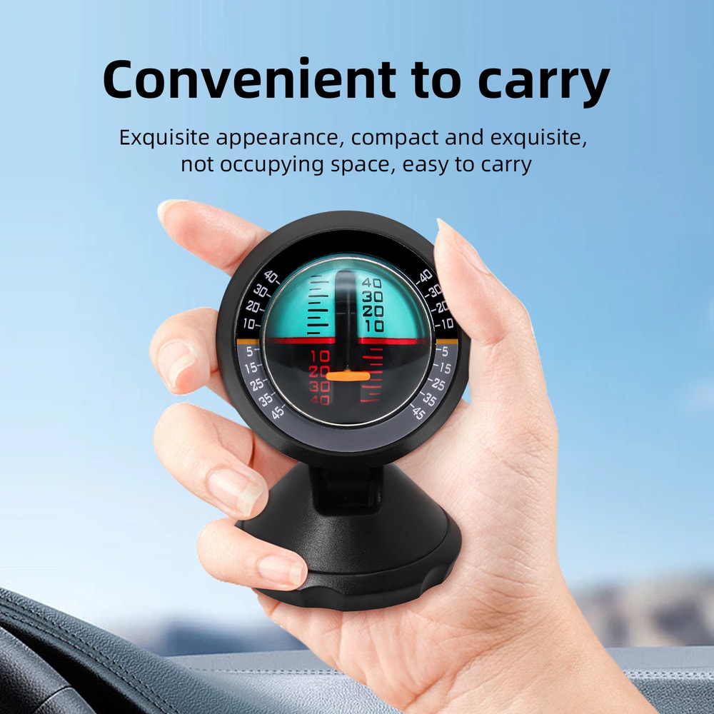 Universal Car Inclinometer Compass With Slope Meter High Precision Off Road Angle Gauge 1