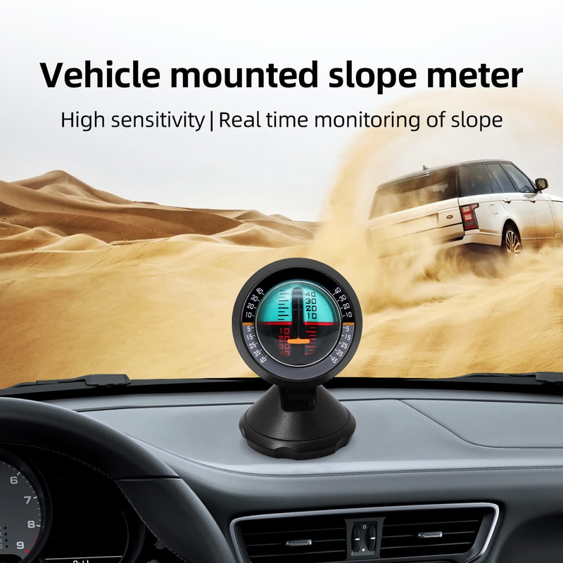 Universal Car Inclinometer Compass With Slope Meter High Precision Off Road Angle Gauge 2