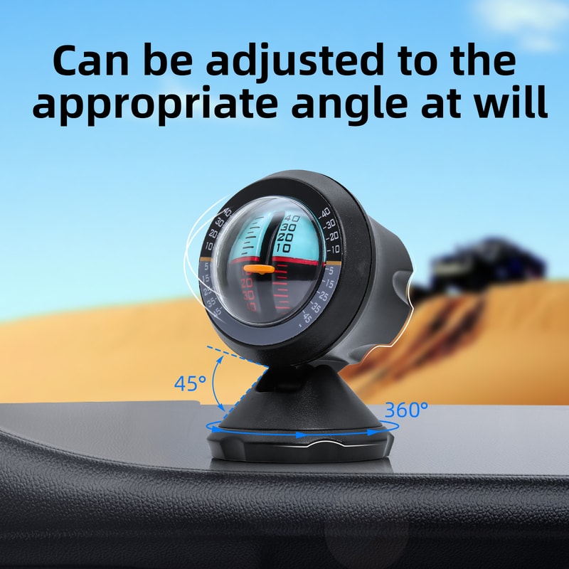 Universal Car Inclinometer Compass With Slope Meter High Precision Off Road Angle Gauge 3