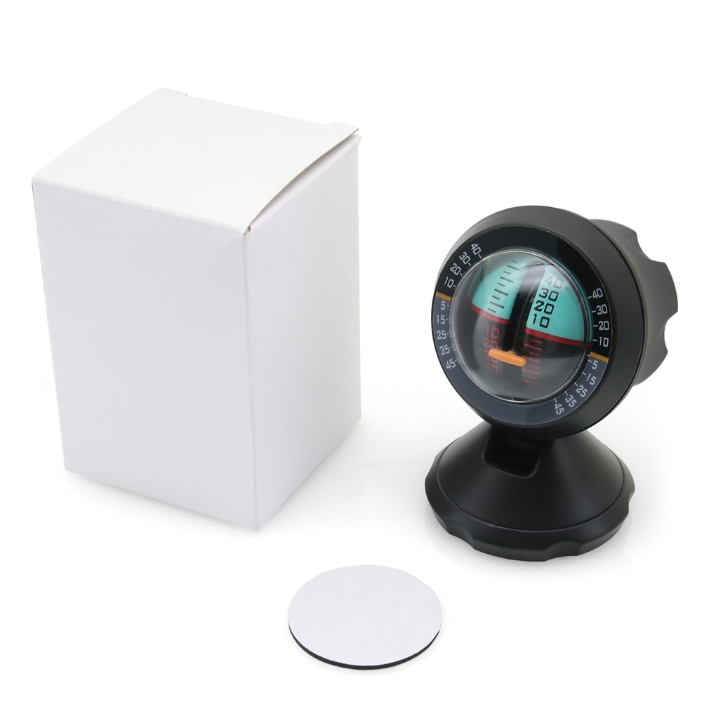 Universal Car Inclinometer Compass With Slope Meter High Precision Off Road Angle Gauge 0