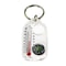 Mini Survival Compass Keychain With Thermometer For Camping Hiking Navigation Tool 2