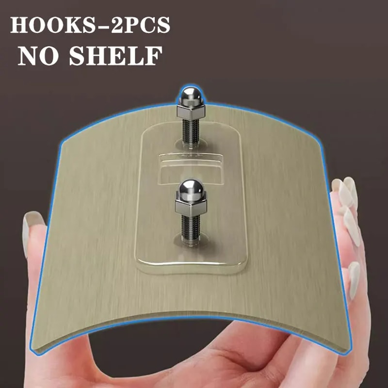 Space Saving Aluminum Corner Shower Shelf Organizer Wall Mounted No Drill Bathroom Rack 4