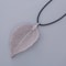 Real Leaf Choker Necklace For Women Natural Filigree Pendant Jewelry 6