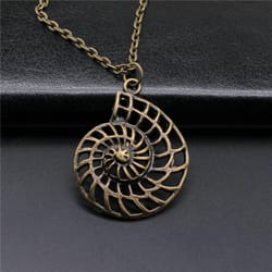 vintage bronze swirl pendant necklace for women timeless antique jewelry