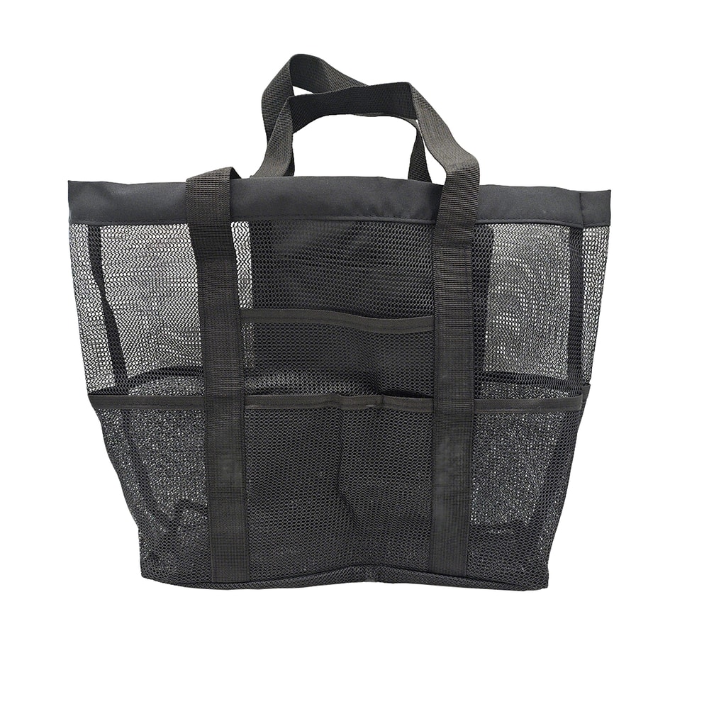 Large Capacity Mesh Beach Bag Multi Pocket Travel Toiletry Portable Swim Organizer 5