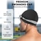 Elastic Silicone Swim Cap For Adults Breathable Waterproof Pool Training Hat 3