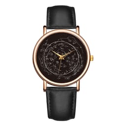 elegant women leather watch quartz casual waterproof minimalist timepiece