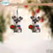Schnauzer Dog Earrings Christmas Puppy Acrylic Jewelry Gift For Dog Lovers 2