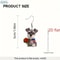 Schnauzer Dog Earrings Christmas Puppy Acrylic Jewelry Gift For Dog Lovers 3