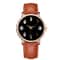 Moon Phase Quartz Watch for Women Elegant Minimalist Wristwatch with Lunar Dial