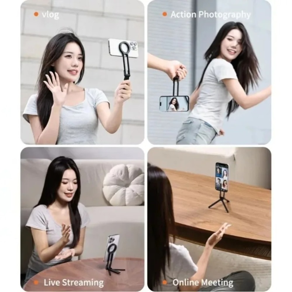 Magnetic Foldable Phone Stand Tripod Portable Holder For Desk And Travel 1