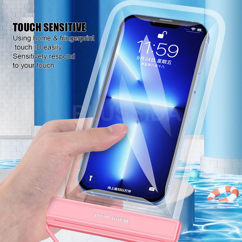Waterproof Phone Pouch Universal Waterproof Phone Case For Swimming Travel Beach 3