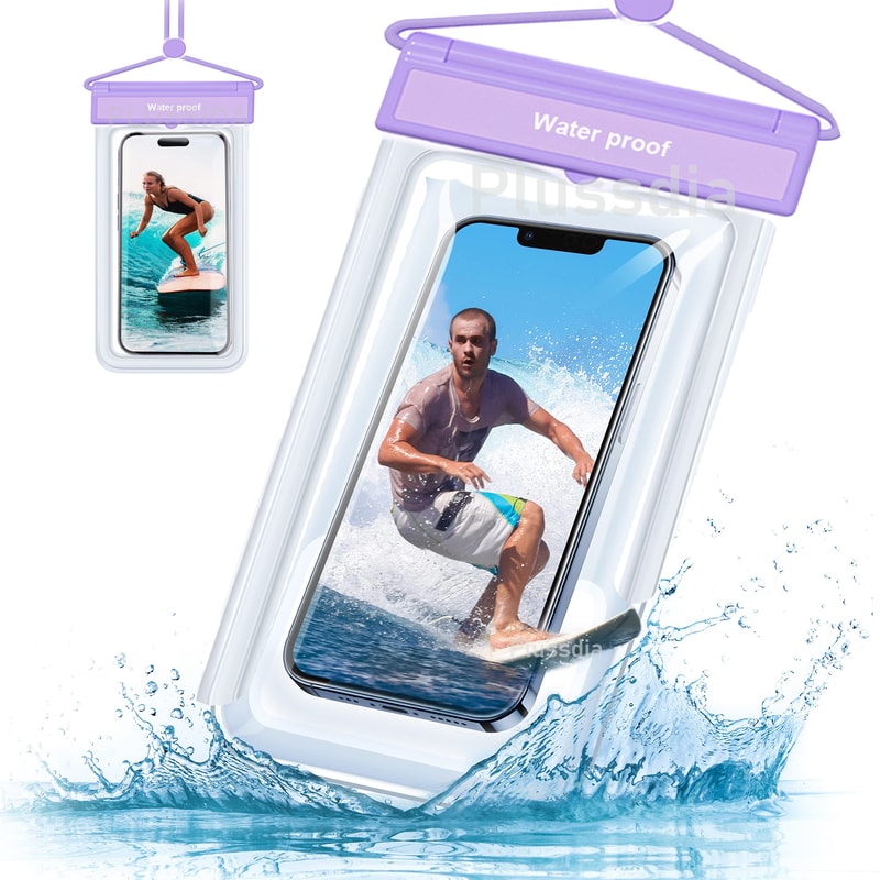 Waterproof Phone Pouch Universal Waterproof Phone Case For Swimming Travel Beach 19