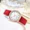 Vintage Diamond Studded Womens Luxury Watch with Luminous Dial Quartz Bracelet