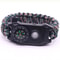 Outdoor Survival SOS Bracelet With LED Light Compass Whistle For Emergency Hiking Gear 1