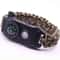 Outdoor Survival SOS Bracelet With LED Light Compass Whistle For Emergency Hiking Gear 2