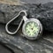 Retro Waterproof Carabiner Watch with Luminous Dial for Hiking Travel Outdoor Use