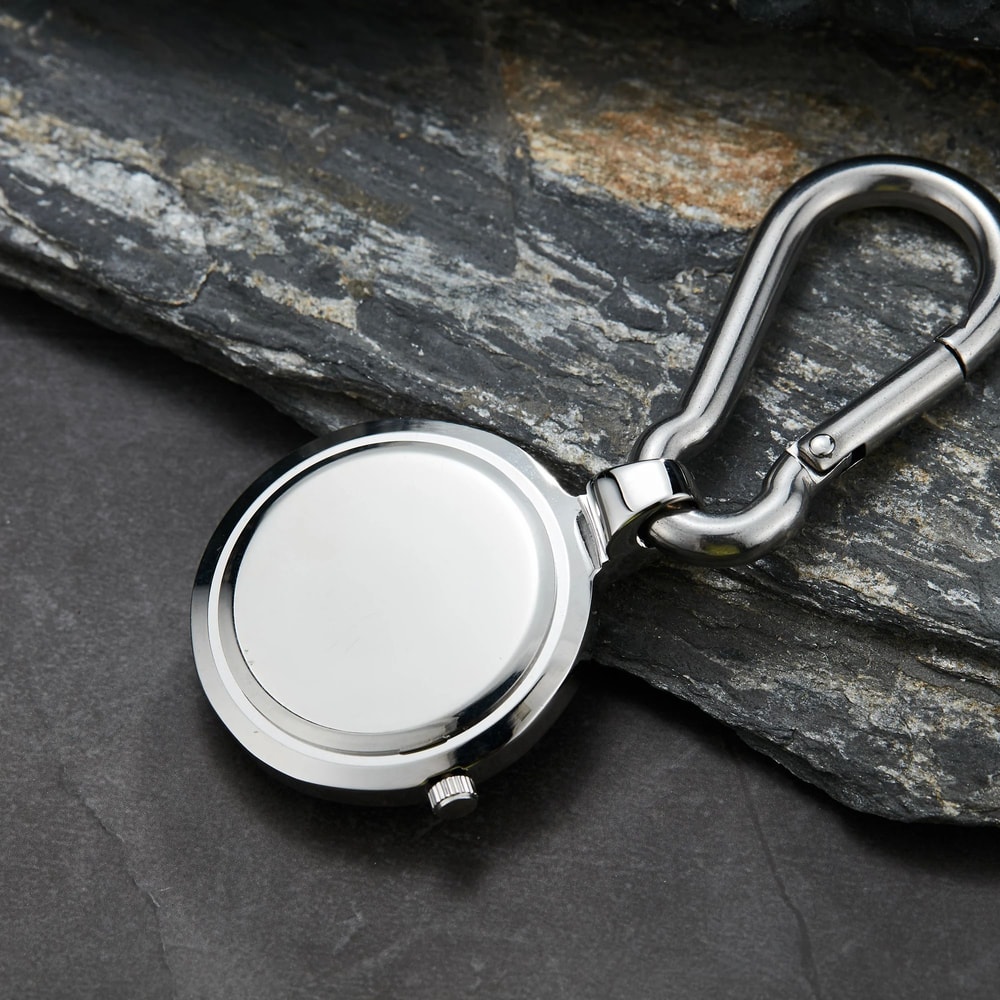 Retro Waterproof Carabiner Watch with Luminous Dial for Hiking Travel Outdoor Use