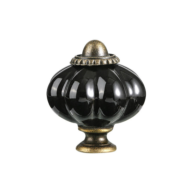 Ceramic Pumpkin Cabinet Knobs Decorative Kitchen Drawer Pulls For Cabinets Dressers 8