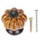Antique Pumpkin Ceramic Cabinet Knobs Vintage Drawer Pulls For Kitchen Furniture 6