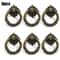 Vintage Brass Cabinet Ring Pull Handles Set Of Antique Drawer Pulls For Furniture Upgrade 1