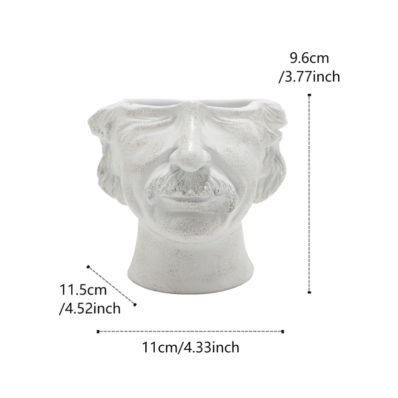 Minimalist Head Planter Pot Decorative Face Flower Pot With Drainage 5