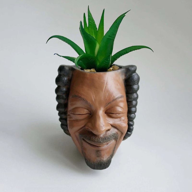 Creative Face Planter Pot Decorative Resin Succulent Planter For Indoor Garden Decor 1