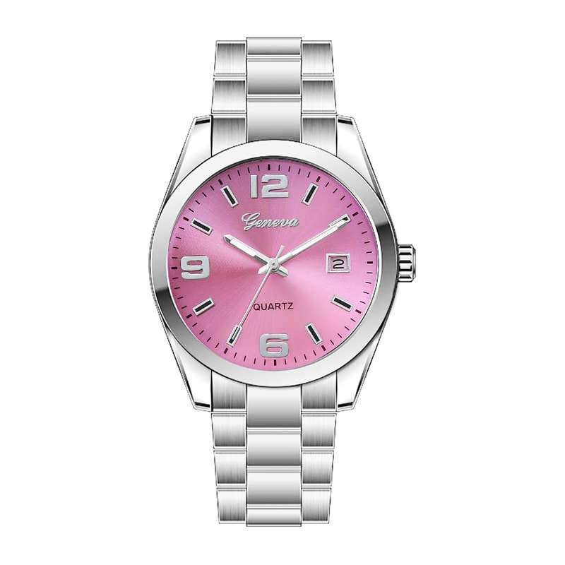 Elegant Womens Quartz Watch With Steel Band Calendar Minimalist Fashion Wristwatch 7
