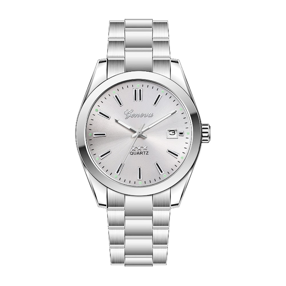 Elegant Womens Quartz Watch With Steel Band Calendar Minimalist Fashion Wristwatch 8