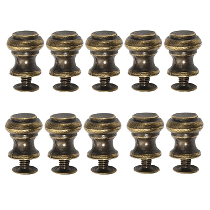 Antique Bronze Mini Drawer Knobs Vintage Cabinet Handles For Jewelry Boxes Dressers 1