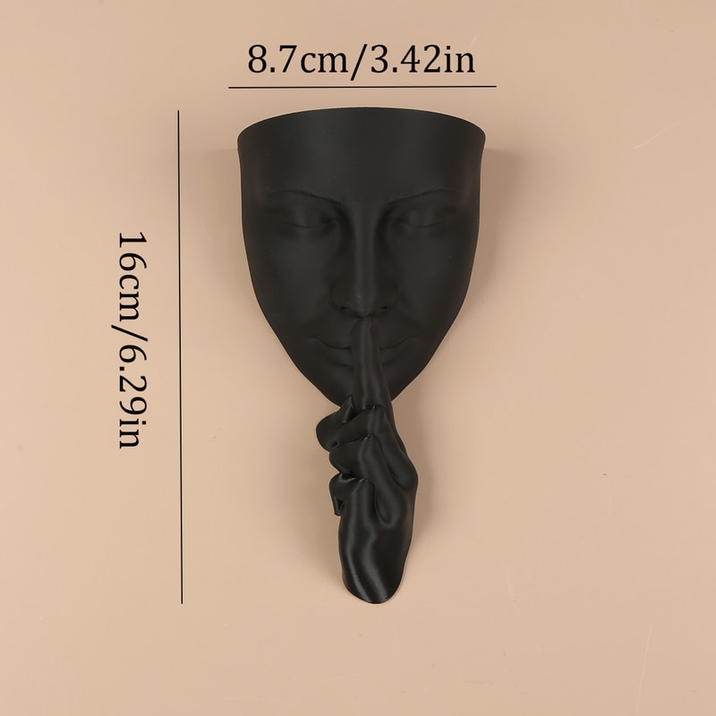 Nordic Face Wall Planter Decor Creative Indoor Plant Wall Holder for Modern Home Styling