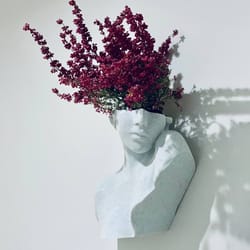 modern wabi sabi sculpture wall mounted vase for artistic wall decor