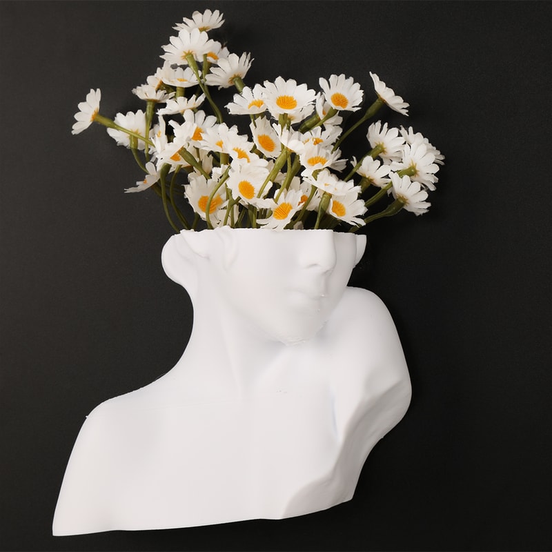 Modern Wabi Sabi Sculpture Wall Mounted Vase For Artistic Wall Decor 1