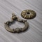 Vintage Bronze Cabinet Knob Retro Pattern Drawer Pull Handle 0
