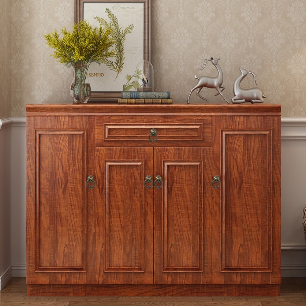 Vintage Bronze Cabinet Knob Retro Pattern Drawer Pull Handle 4