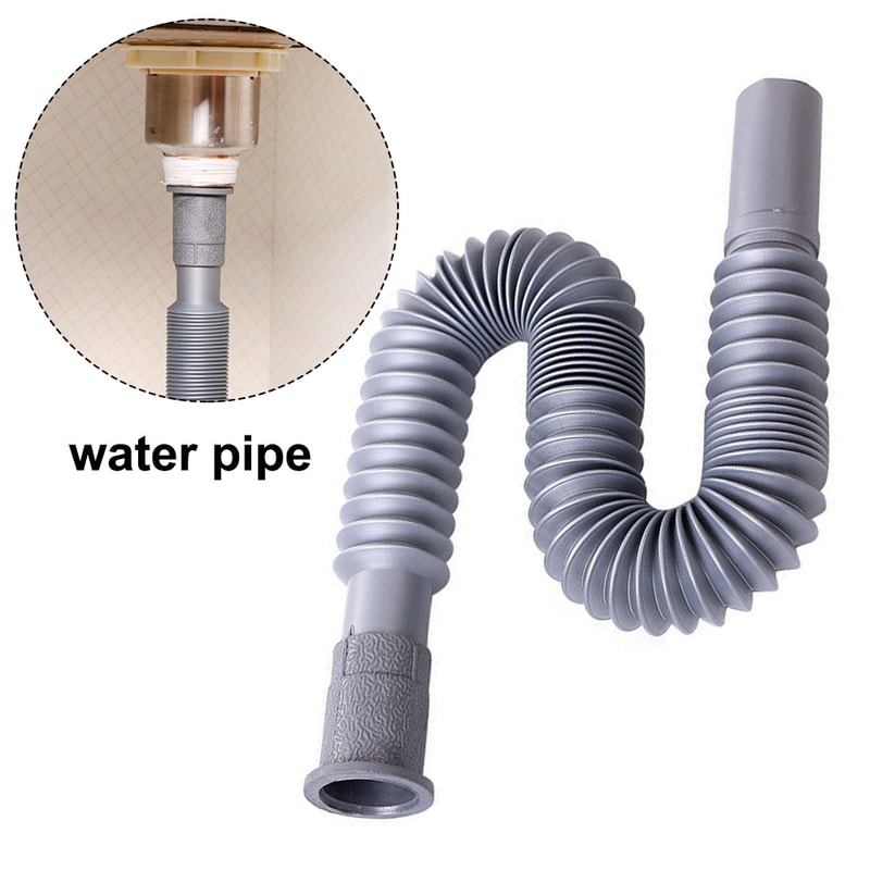 Flexible Sink Drain Hose Extension Pipe For Kitchen And Bathroom Use 1