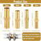 Brass Hose Connector Set Leak Proof Universal Barb Adapter for Air Water & Fuel