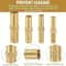 Brass Hose Connector Set Leak Proof Universal Barb Adapter for Air Water & Fuel