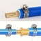 Brass Hose Connector Set Leak Proof Universal Barb Adapter for Air Water & Fuel