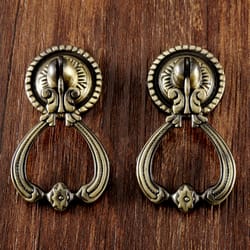 vintage antique brass cabinet knobs set classic drawer pull handles for kitchen & furniture