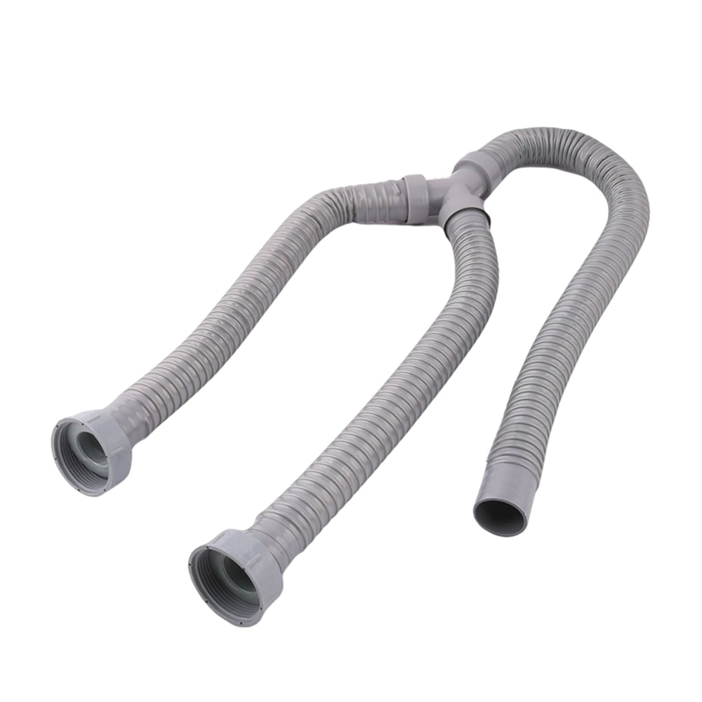 Flexible PVC Washing Machine Drain Hose Y Connector Washer Discharge Pipe