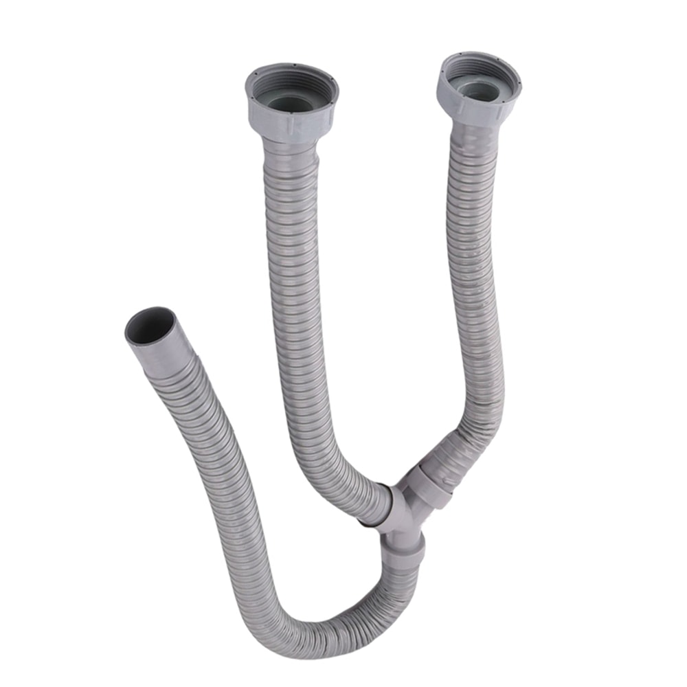 Flexible PVC Washing Machine Drain Hose Y Connector Washer Discharge Pipe