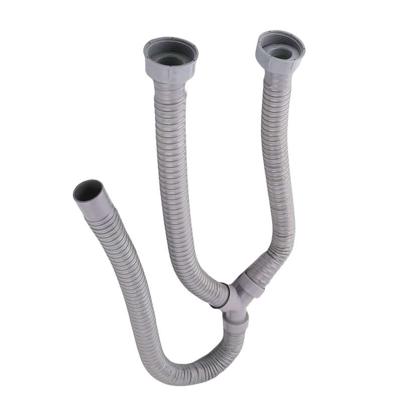Flexible PVC Washing Machine Drain Hose Y Connector Washer Discharge Pipe